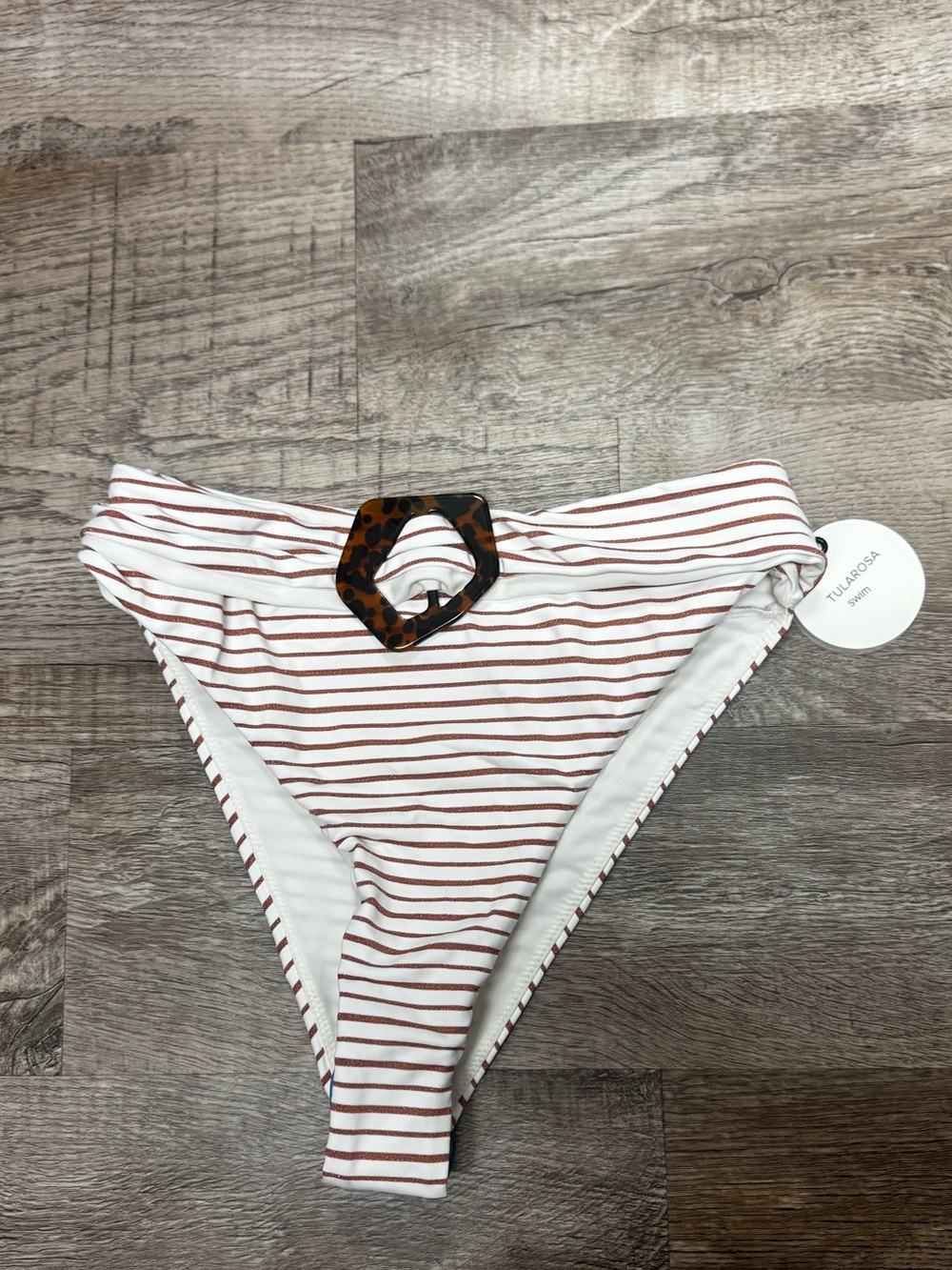 Tularosa Tasya high waist bottom bronze stripe size Medium